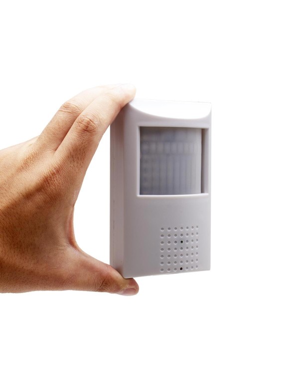 Détecteur de présence avec micro caméra IP POE WIFI accès à distance via iPhone Android enregistrement Ultra HD 5MP sur micro SD