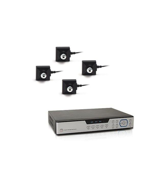 Kit vidéosurveillance 1 To avec 4 caméras cachées vis 700 lignes