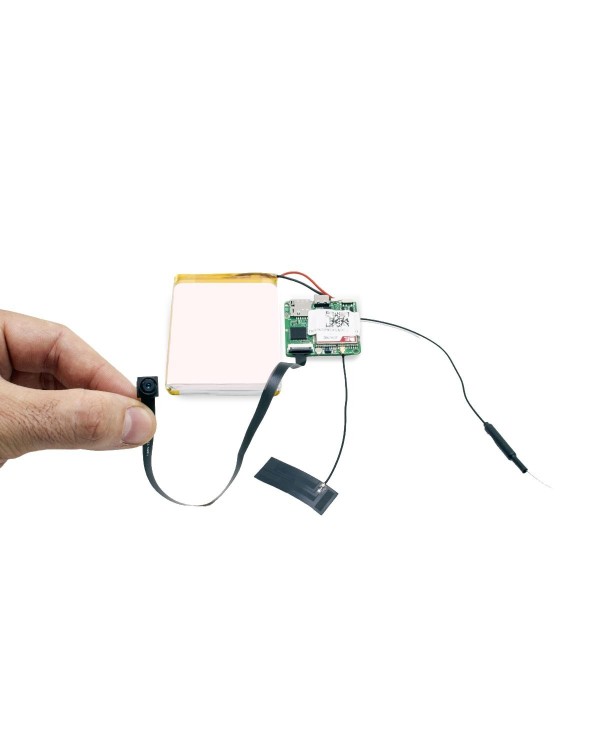 Micro caméra à intégrer HD 1080P IP WIFI ou 4G détection de mouvement batterie 6000 mAh mémoire 128 Go