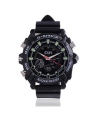 Montre Sport anti-choc étanche caméra audio vidéo HD 1080p 16Go avec infrarouge invisible