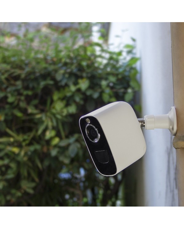 Caméra 4G blanche 2K infrarouge invisible très longue autonomie detection de mouvement et humaine 128Go